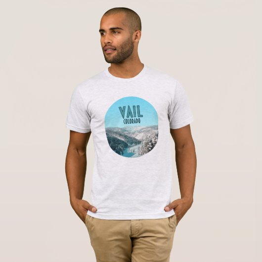 Vail Colorado Snow Mountains  T-shirt (Voorkant volledig)