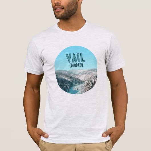 Vail Colorado Snow Mountains  T-shirt (Voorkant)