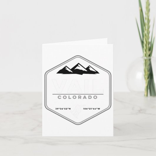 Vail Colorado Snowboard T Kaart (Voorkant)