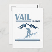 Vail Colorado snowboarden Briefkaart (Voorkant / Achterkant)
