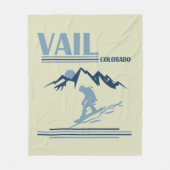 Vail Colorado snowboarden Fleece Deken (Voorkant)