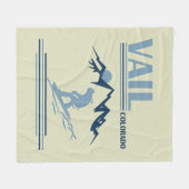 Vail Colorado snowboarden Fleece Deken (Voorkant (Horizontaal))