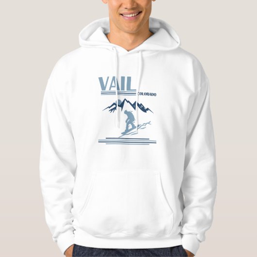 Vail Colorado snowboarden Hoodie (Voorkant)