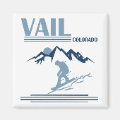 Vail Colorado snowboarden Magneet (Voorkant)