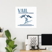 Vail Colorado snowboarden Poster (Thuiskantoor)