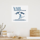 Vail Colorado snowboarden Poster (Keuken)