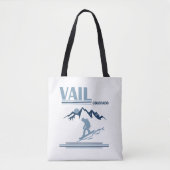Vail Colorado snowboarden Tote Bag (Voorkant)