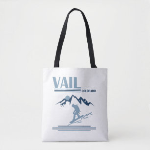 Vail Colorado snowboarden Tote Bag