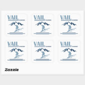 Vail Colorado snowboarden Vierkante Sticker (Vel)