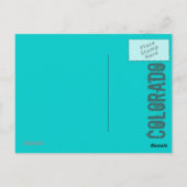 Vail Colorado-snowboarder-briefkaart Briefkaart (Achterkant)