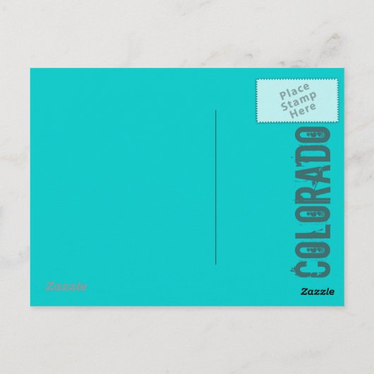 Vail Colorado-snowboarder-briefkaart Briefkaart (Achterkant)