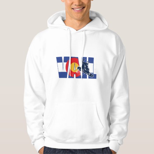 Vail Colorado Snowboarder Hoodie (Voorkant)