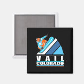 Vail Colorado -  snowboarder Magneet (Voorkant / Achterkant)
