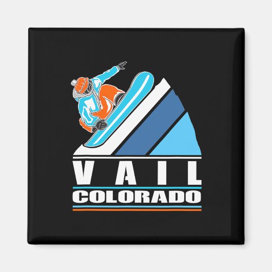 Vail Colorado -  snowboarder Magneet (Voorkant)