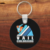 Vail Colorado -  snowboarder Sleutelhanger (Voorkant)