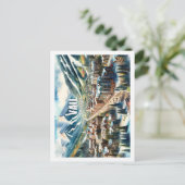 Vail Colorado USA Beroemde Reisplaats waterverf Briefkaart (Staand voorkant)