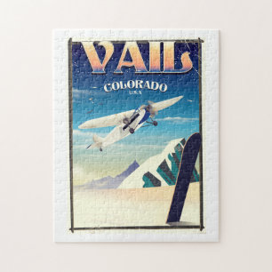 Vail Colorado vintage reisposter Legpuzzel