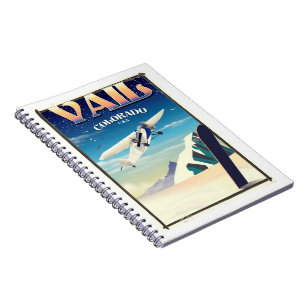 Vail Colorado vintage reisposter Notitieboek