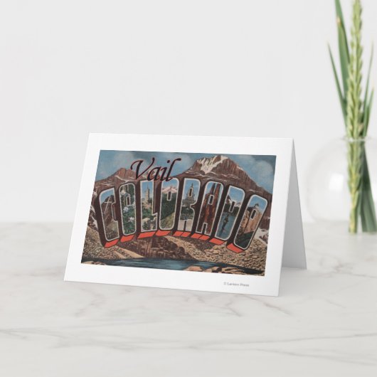 Vail, ColoradoLarge Brief ScenesVail, Co Kaart (Voorkant)