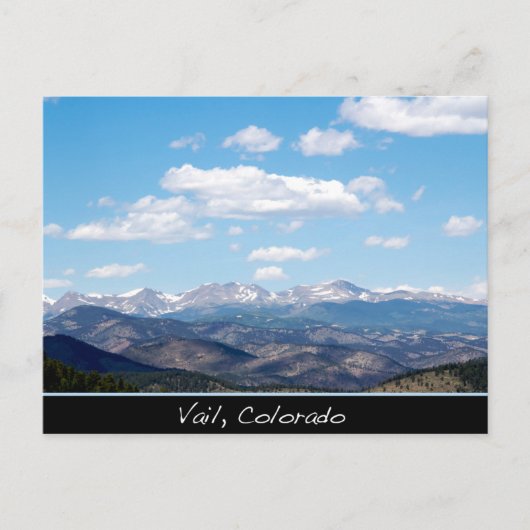 Vail Mountains Colorado Briefkaart (Voorkant)