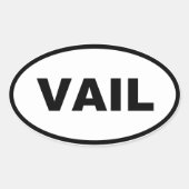 VAIL OVALE STICKER (Voorkant)