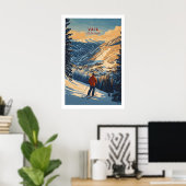 Vail Print Colorado Ski Poster 1 (Thuiskantoor)