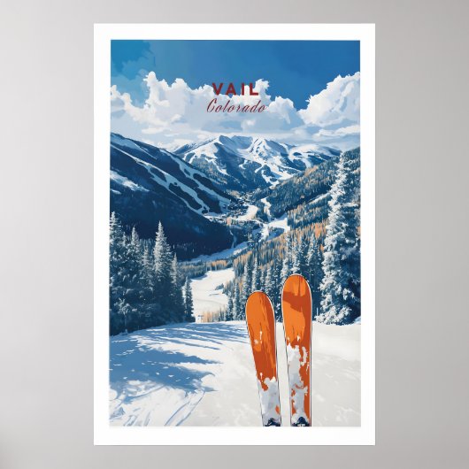 Vail Reisposter - Colorado 1 Poster (Voorkant)