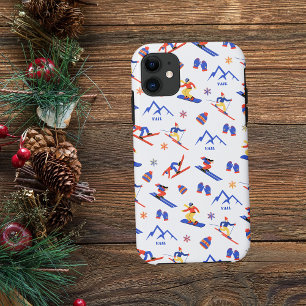 Vail Rockies Colorado Ski Snowboard patroon Case-Mate iPhone Case