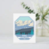 Vail Ski Area Winter Colorado Briefkaart (Staand voorkant)