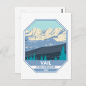 Vail Ski Area Winter Colorado Briefkaart (Voorkant / Achterkant)