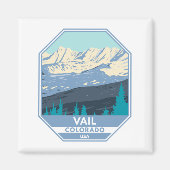 Vail Ski Area Winter Colorado Magneet (Voorkant)