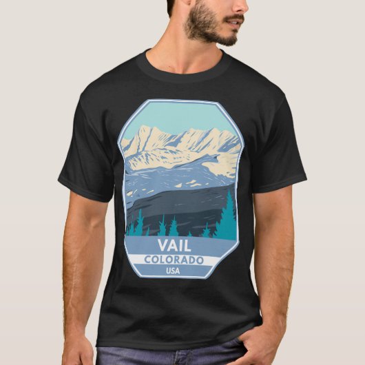 Vail Ski Area Winter Colorado T-shirt (Voorkant)