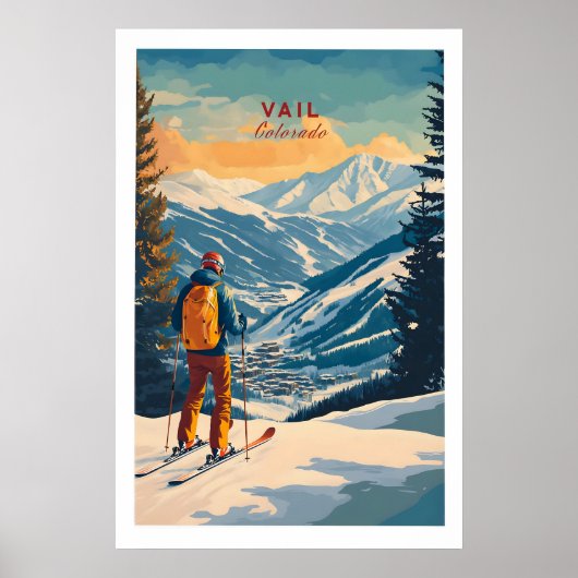 Vail Ski Poster - Colorado 1 (Voorkant)