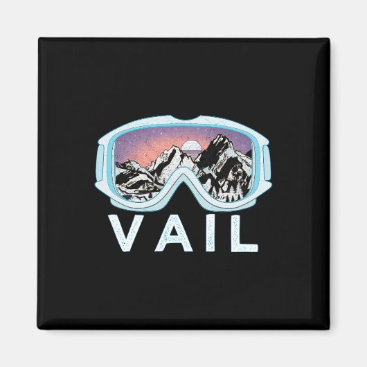 Vail Ski Snowboard Designvail  Magneet (Voorkant)