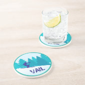 Vail Ski Zandsteen Onderzetter (Zijkant)