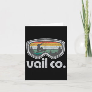 Vail Snowboarding Resort Retro Colorado Snowboard Kaart