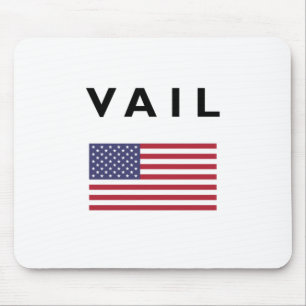 Vail USA American Flag Light Color Muismat