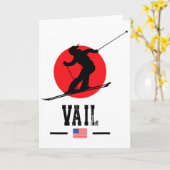 Vail Usa Ski Resort Rocky Mountains American Skiin Kaart (Gele Bloem)