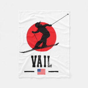 Vail Usa Skigebied Rocky Mountains Amerikaanse Ski Fleece Deken