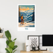 Vail-wandkunst - Colorado-skiposter 1 Poster (Thuiskantoor)