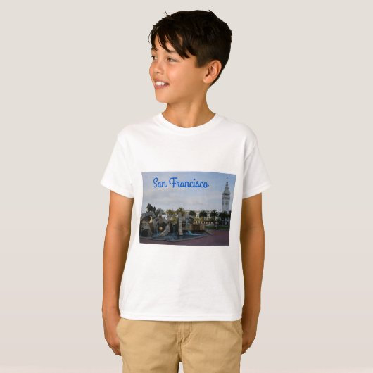 Vaillancourt Fountain & Ferry Building T-shirt (Voorkant volledig)