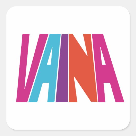 Vaina 1.5in vierkante sticker (Voorkant)