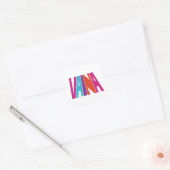 Vaina 1.5in vierkante sticker (Envelop)