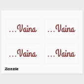 Vaina Rechthoekige Sticker (Vel)