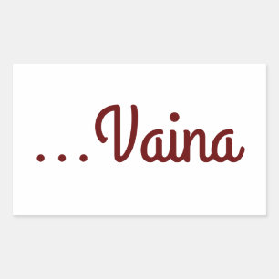 Vaina Rechthoekige Sticker