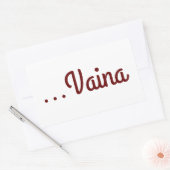 Vaina Rechthoekige Sticker (Envelop)
