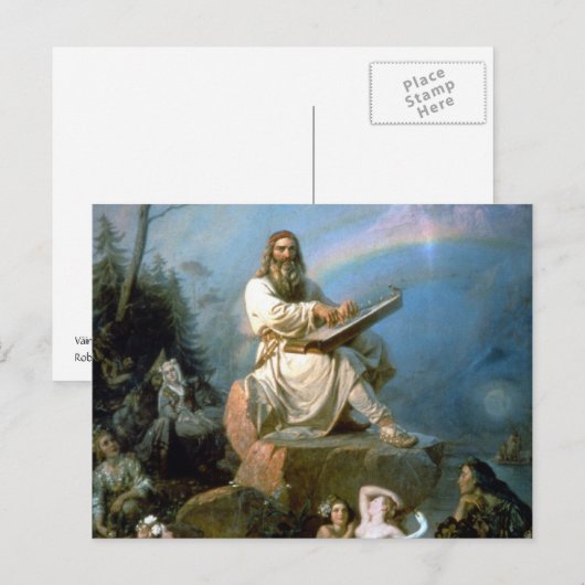 Vainamoinen en Kantele Kalevala Mythology Briefkaart (Voorkant / Achterkant)