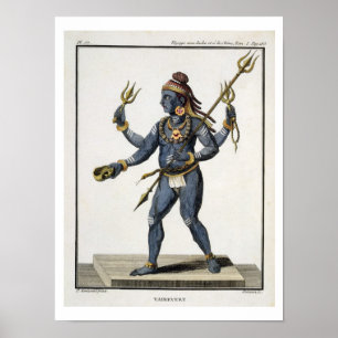 Vairevert uit "Voyage aux Indes et a la Chine" b Poster