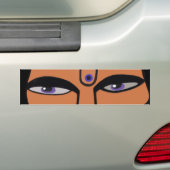 Vaishnava Tiger Eyes Bumpersticker (Op auto)