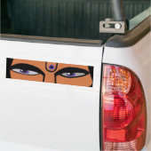 Vaishnava Tiger Eyes Bumpersticker (Op Truck)